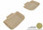 MAXpider Rubber Floor Mats for 300/Charger [Covers Rear (2nd) Row, Tan] L1DG01421502