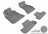 MAXpider Rubber Floor Mats for 2010 2009 2008 Dodge Challenger [Covers Front & Rear Row, Gray] L1DG01501501