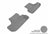 MAXpider Rubber Floor Mats for 2010 2009 2008 Dodge Challenger [Covers Rear (2nd) Row, Gray] L1DG01521501