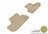 MAXpider Rubber Floor Mats for 2010 2009 2008 Dodge Challenger [Covers Rear (2nd) Row, Tan] L1DG01521502