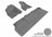 MAXpider Rubber Floor Mats for Dodge/Ram [Covers Front & Rear Row, Gray] L1DG02201501
