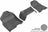 MAXpider Rubber Floor Mats for 2021 2020 2019 Ram 1500 [Covers Front Row, Gray] L1DG02711501