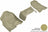 MAXpider Rubber Floor Mats for 2021 2020 2019 Ram 1500 [Covers Front Row, Tan] L1DG02711502