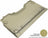 MAXpider Rubber Floor Mats for 2021 2020 2019 Ram 1500 [Covers Rear (2nd) Row, Tan] L1DG02721502