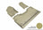 MAXpider Rubber Floor Mats for 2021 2020 2019 Ram 1500 [Covers Front & Rear Row, Tan] L1DG02801502