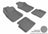 MAXpider Rubber Floor Mats for 2019 2018 2017 2016 2015 2014 2013 2012 Fiat 500 [Covers Front & Rear Row, Gray] L1FA00301501