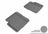 MAXpider Rubber Floor Mats for 2019 2018 2017 2016 2015 2014 2013 2012 Fiat 500 [Covers Rear (2nd) Row, Gray] L1FA00321501