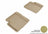 MAXpider Rubber Floor Mats for 2019 2018 2017 2016 2015 2014 2013 2012 Fiat 500 [Covers Rear (2nd) Row, Tan] L1FA00321502