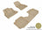 MAXpider Rubber Floor Mats for 2020 2019 2018 2017 2016 2015 2014 Fiat 500L [Covers Front & Rear Row, Tan] L1FA00401502
