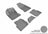 MAXpider Rubber Floor Mats for 2019 2018 2017 2016 Fiat 500X [Covers Front & Rear Row, Gray] L1FA00501501