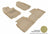 MAXpider Rubber Floor Mats for 2012 2011 2010 2009 2008 2007 2006 Ford Fusion [Covers Front & Rear Row, Tan] L1FR01301502
