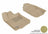 MAXpider Rubber Floor Mats for 2012 2011 2010 2009 2008 2007 2006 Ford Fusion [Covers Front Row, Tan] L1FR01311502