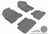 MAXpider Rubber Floor Mats for 2011 2010 2009 2008 Ford Focus [Covers Front & Rear Row, Gray] L1FR01601501