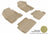 MAXpider Rubber Floor Mats for 2011 2010 2009 2008 Ford Focus [Covers Front & Rear Row, Tan] L1FR01601502