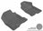 MAXpider Rubber Floor Mats for 2011 2010 2009 2008 Ford Focus [Covers Front Row, Gray] L1FR01611501