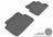MAXpider Rubber Floor Mats for 2011 2010 2009 2008 Ford Focus [Covers Rear (2nd) Row, Gray] L1FR01621501