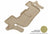 MAXpider Rubber Floor Mats for 2019 2018 2017 2016 2015 2014 2013 2012 2011 Ford Explorer [Covers Rear (3rd) Row, Tan] L1FR03631502