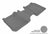 MAXpider Rubber Floor Mats for 2019 2018 2017 2016 2015 2014 2013 2012 2011 2010 2009 Ford Flex [Covers Rear (2nd) Row, Gray] L1FR05121501