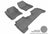MAXpider Rubber Floor Mats for C-Max/Escape [Covers Front & Rear Row, Gray] L1FR05601501