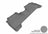 MAXpider Rubber Floor Mats for C-Max/Escape [Covers Rear (2nd) Row, Gray] L1FR05621501