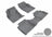 MAXpider Rubber Floor Mats for 2016 2015 2014 2013 Ford Fusion [Covers Front & Rear Row, Gray] L1FR06001501