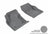 MAXpider Rubber Floor Mats for Fusion/MKZ [Covers Front Row, Gray] L1FR06011501