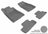 MAXpider Rubber Floor Mats for 2009 2008 2007 2006 2005 Ford Mustang [Covers Front & Rear Row, Gray] L1FR06501501