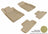MAXpider Rubber Floor Mats for 2009 2008 2007 2006 2005 Ford Mustang [Covers Front & Rear Row, Tan] L1FR06501502
