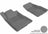 MAXpider Rubber Floor Mats for 2009 2008 2007 2006 2005 Ford Mustang [Covers Front Row, Gray] L1FR06511501