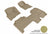 MAXpider Rubber Floor Mats for 2010 2009 Ford F-150 [Covers Front & Rear Row, Tan] L1FR07101502