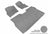 MAXpider Rubber Floor Mats for 2014 2013 2012 2011 2010 Ford F-150 [Covers Front & Rear Row, Gray] L1FR07201501