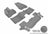 MAXpider Rubber Floor Mats for 2014 2013 2012 2011 Ford Explorer [Covers Front & Both Rear Rows, Gray] L1FR07901501