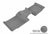 MAXpider Rubber Floor Mats for 2019 2018 2017 2016 2015 2014 2013 2012 2011 Ford Explorer [Covers Rear (2nd) Row, Gray] L1FR07921501