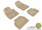 MAXpider Rubber Floor Mats for 2019 2018 2017 2016 2015 2014 2013 2012 2011 Ford Fiesta [Covers Front & Rear Row, Tan] L1FR08001502