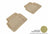 MAXpider Rubber Floor Mats for 2019 2018 2017 2016 2015 2014 2013 2012 2011 Ford Fiesta [Covers Rear (2nd) Row, Tan] L1FR08021502