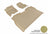 MAXpider Rubber Floor Mats for 2021 2020 2019 2018 2017 2016 2015 Ford F-150 [Covers Front & Rear Row, Tan] L1FR08301502