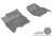 MAXpider Rubber Floor Mats for 2021 2020 2019 2018 2017 2016 2015 Ford F-150 [Covers Front Row, Gray] L1FR08311501