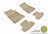 MAXpider Rubber Floor Mats for 2021 2020 2019 2018 2017 2016 2015 Ford Mustang [Covers Front & Rear Row, Tan] L1FR08501502
