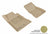 MAXpider Rubber Floor Mats for 2021 2020 2019 2018 2017 2016 2015 Ford Mustang [Covers Front Row, Tan] L1FR08511502