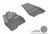 MAXpider Rubber Floor Mats for 2016 2015 Ford Explorer [Covers Front Row, Gray] L1FR09111501