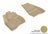 MAXpider Rubber Floor Mats for 2016 2015 Ford Explorer [Covers Front Row, Tan] L1FR09111502