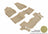 MAXpider Rubber Floor Mats for 2016 2015 Ford Explorer [Covers Front & Both Rear Rows, Tan] L1FR09201502