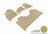 MAXpider Rubber Floor Mats for 2021 2020 2019 2018 2017 2016 2015 Ford F-150 [Covers Front & Rear Row, Tan] L1FR10101502