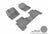 MAXpider Rubber Floor Mats for 2019 2018 2017 2016 2015 Ford Escape [Covers Front & Rear Row, Gray] L1FR10601501