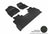 MAXpider Rubber Floor Mats for F-250 Super Duty/F-350 Super Duty [Covers Front & Rear Row, Black] L1FR10701509