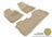 MAXpider Rubber Floor Mats for 2017 2016 2015 2014 2013 2012 2011 2010 GMC Terrain [Covers Front & Rear Row, Tan] L1GM00501502