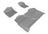 MAXpider Rubber Floor Mats for GMC [Covers Front & Rear Row, Gray] L1GM00701501
