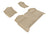 MAXpider Rubber Floor Mats for GMC [Covers Front & Rear Row, Tan] L1GM00701502