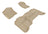 MAXpider Rubber Floor Mats for GMC [Covers Front & Rear Row, Tan] L1GM00901502