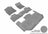 MAXpider Rubber Floor Mats for 2020 2019 2018 2017 2016 2015 GMC Yukon XL [Covers Front & Both Rear Rows, Gray] L1GM01501501